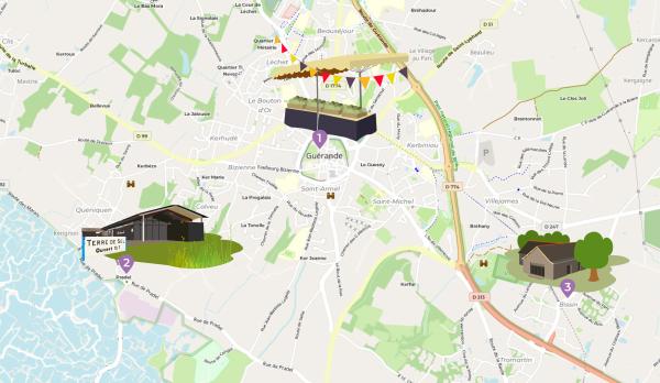 Carte des implantations