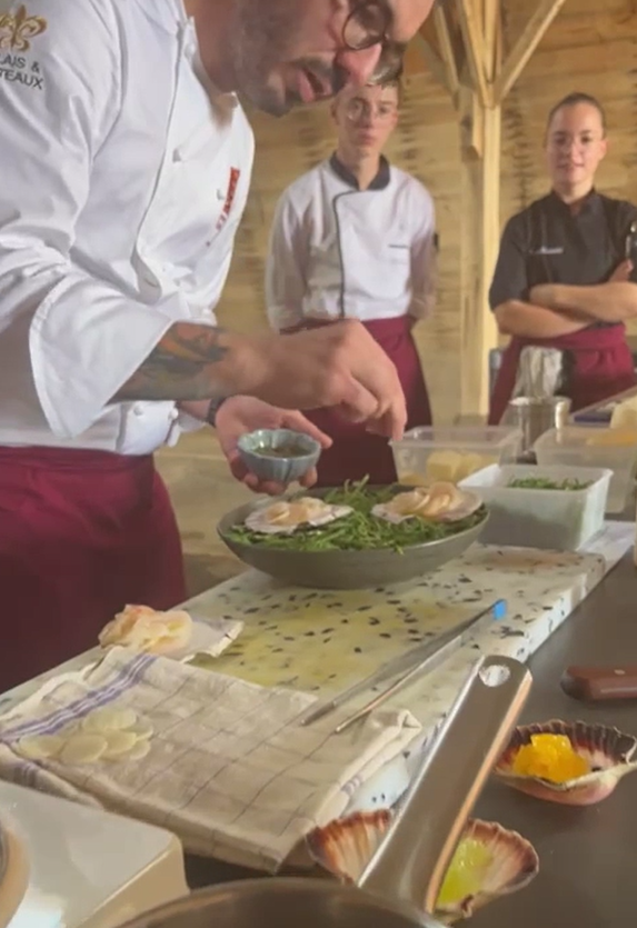 Extrait 2 animation Chef Robin Mayeul - Euguerrand -Fête de la Fleur de sel 2023 Le Guérandais.